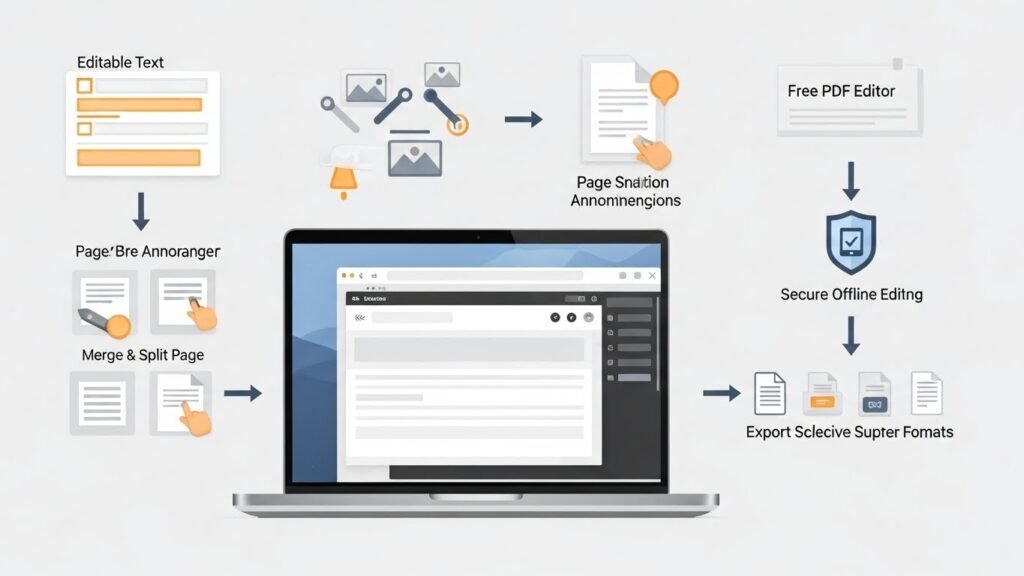 Best Free PDF Editor for Mac: Top Adobe Acrobat Alternatives If you’re a Mac user, finding a reliable free PDF editor for Mac can feel like searching for a needle in a haystack. Whether you need to edit text, annotate, or crop pages, having a secure and easy-to-use tool is essential. Luckily, there are several Adobe Acrobat for Mac alternatives that let you handle PDFs without spending a fortune. Why You Need a Free PDF Editor for Mac PDFs are everywhere—work documents, invoices, reports, and eBooks. While macOS has built-in tools like Preview, they have limitations. Editing text, adding secure signatures, or rearranging pages can be frustrating without the right software. A best PDF editor for Mac free gives you: Ability to edit, annotate, and merge PDFs Offline functionality for enhanced privacy Compatibility with multiple file formats User-friendly interface suitable for beginners Top Features to Look for in a Free PDF Editor for Mac Not all PDF editors are created equal. When choosing a tool, prioritize these features: Secure offline editing: Protect sensitive files without uploading them to the cloud. Text and image editing: Update documents easily without losing formatting. Annotation tools: Highlight, underline, and add comments for collaboration. Page management: Rearrange, split, or crop pages quickly. Export options: Save as PDF, Word, or other formats as needed.