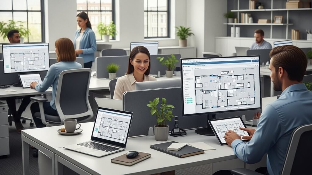Top Free Office Space Management Tools 1. DeskFlex DeskFlex offers a free plan that supports basic desk booking and scheduling. It provides simple floor maps and allows employees to reserve desks or meeting rooms easily. This tool is ideal for small offices starting with hot desking management. 2. Robin Robin’s free version includes desk and room booking, analytics, and mobile support. Managers can track space utilization and optimize layouts without additional cost. It’s perfect for businesses exploring hybrid work strategies. 3. Skedda Skedda provides a free desk booking software platform for small offices. It allows employees to schedule spaces and integrates with calendars. The visual floor plans make it easier to manage office layouts efficiently. 4. OfficeSpace Software While primarily a paid solution, OfficeSpace offers a limited free version with core features for office space planning. It includes interactive floor maps, employee self-service desk booking, and reporting tools. Tips for Optimizing Your Office with Free Software Start with a clear layout: Map out your office space before introducing software to avoid confusion. Train employees: Provide guidance on how to book desks and use features to ensure adoption. Monitor usage: Regularly review occupancy reports to adjust layouts and reduce wasted space. Leverage analytics: Use data insights to plan for peak usage, meeting room allocation, and growth. Encourage hot desking: Promote flexible seating to maximize space efficiency. office space management software free