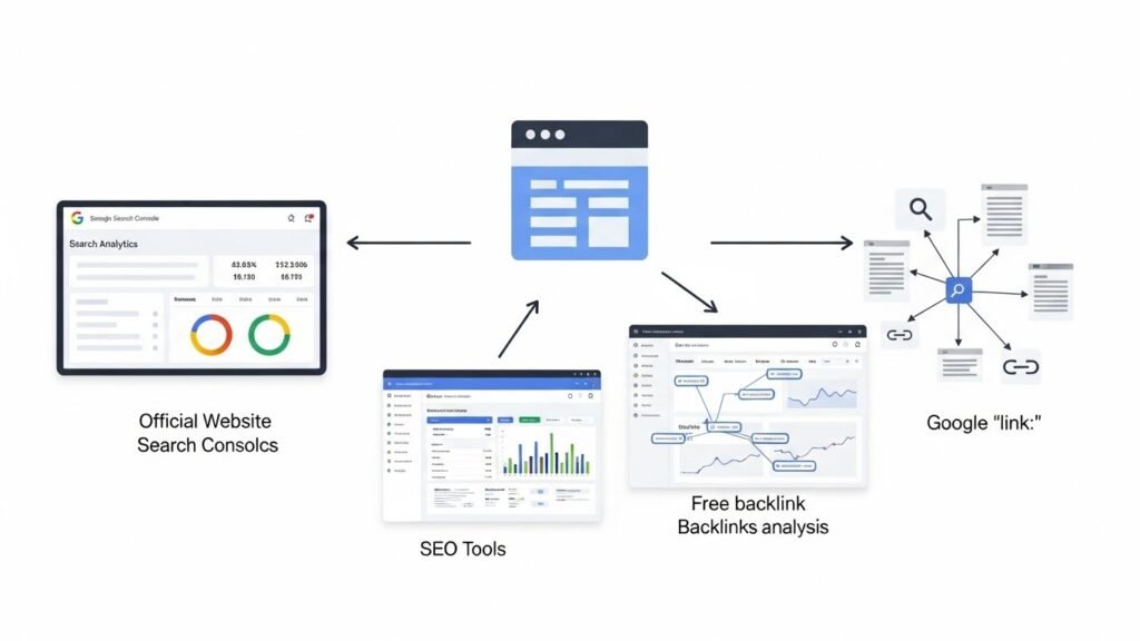 How do I check backlinks in Google using Search Console dashboard