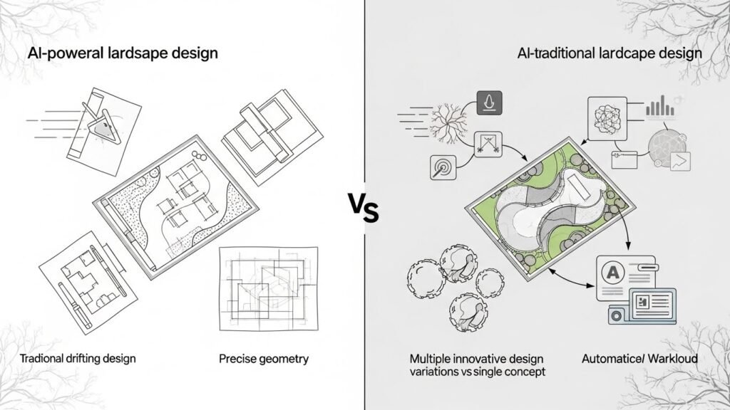 AI Landscape Design Software vs Traditional Landscape Design Software