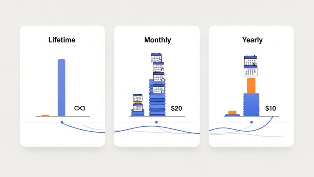 Price Comparison: Lifetime vs Monthly vs Yearly