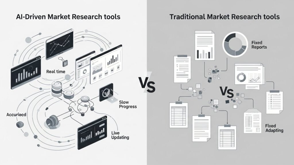 AI Market Research Tools vs Traditional Tools