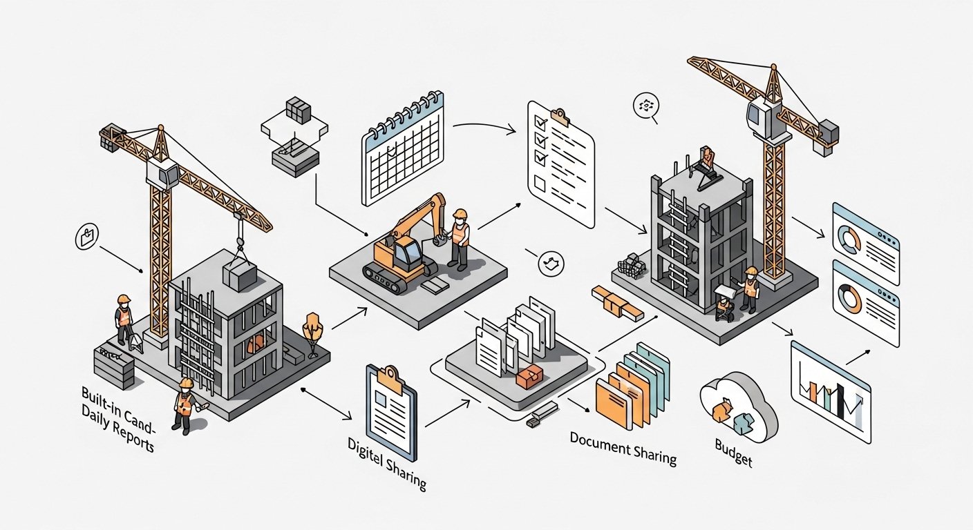 Best Free Project Management Software for Construction with Built-In Scheduling Tools Managing construction projects can be a complex task. From coordinating teams to tracking materials, deadlines, and costs, staying organized is crucial. This is where free project management software for construction comes in. With the right tools, construction managers and contractors can streamline workflows, manage schedules efficiently, and keep projects on track without spending a fortune. Why Construction Projects Need Specialized Management Software Unlike generic project management, construction projects involve multiple moving parts: subcontractors, equipment, permits, and on-site inspections. A standard tool may help with task lists, but a dedicated construction project management app offers features like scheduling, jobsite reports, and budget tracking tailored to construction workflows. Using a free construction project management app ensures you can start managing projects professionally without initial software costs. Many free plans now include robust features suitable for small to medium-sized construction companies Key Features to Look for in Free Construction Project Management Software Built-in Scheduling Tools: Easily create timelines, assign tasks, and track deadlines. Jobsite Daily Report Apps: Track daily progress, site conditions, and worker activities with tools like jobsite daily report app free trial. Task Management: Assign, prioritize, and monitor tasks to keep every team member accountable. Document Sharing: Share plans, permits, and contracts securely in one platform. Budget Tracking: Monitor costs, expenses, and material purchases in real time.