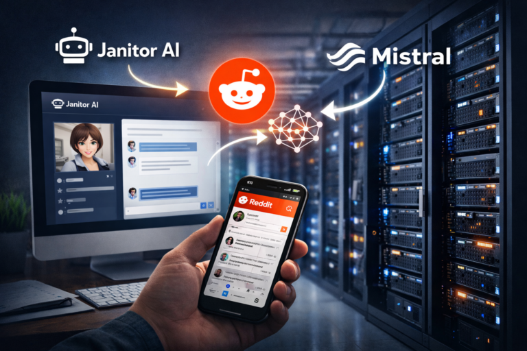 How chatbot platform janitor ai Works With Reddit and Mistral