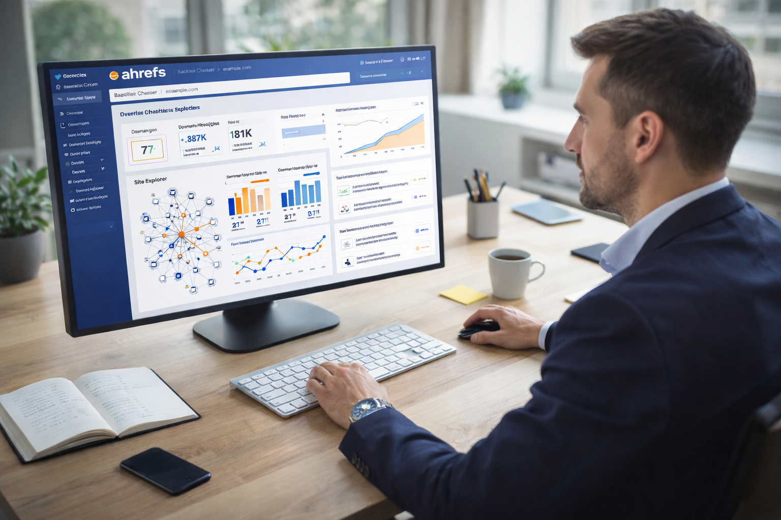 an ahrefs backlink checker